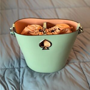 Kate Spade Pastel blue and Pink bucket Bag